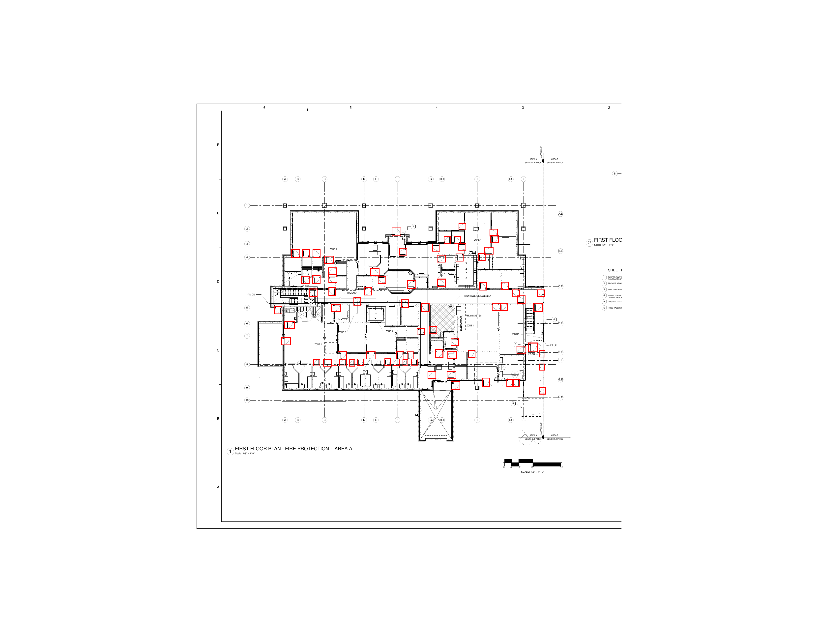 Floor plan with detected doors